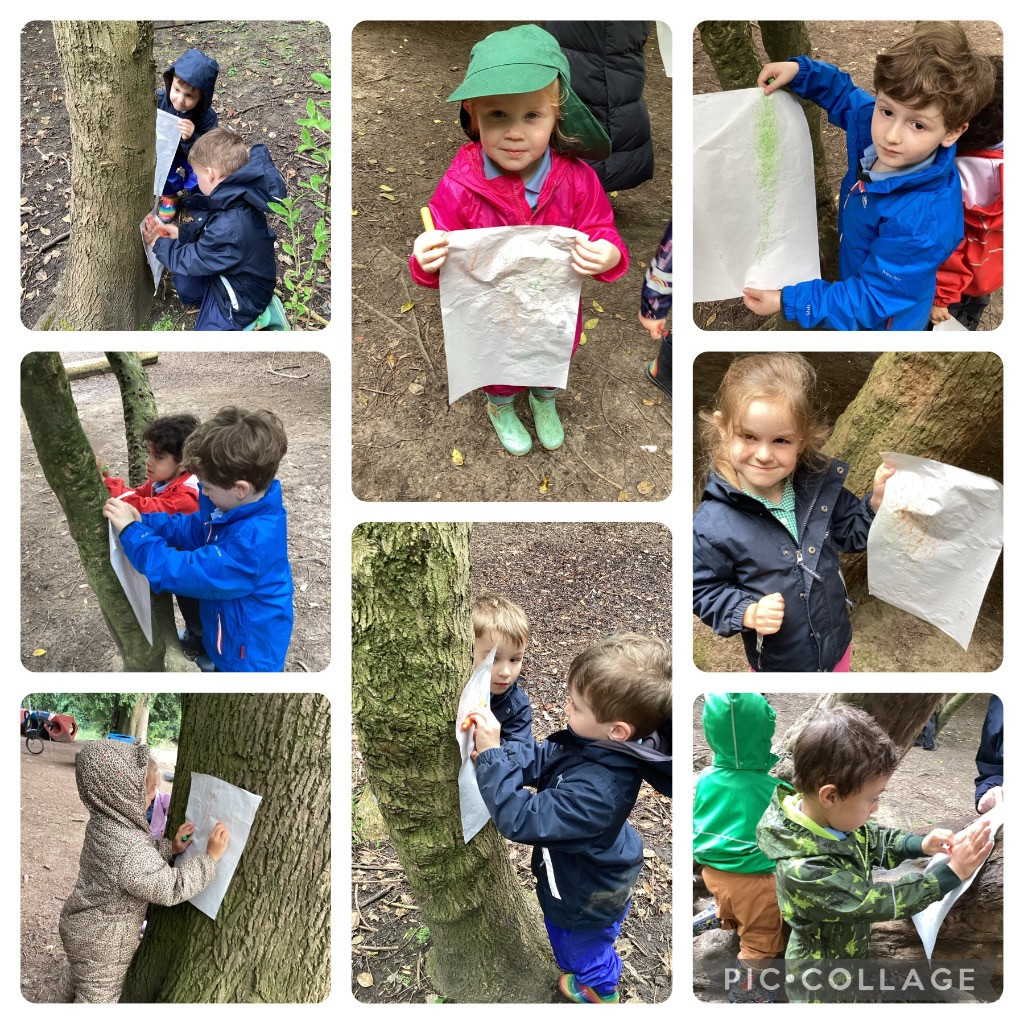 Forest Fox🦊challenged us to find some bumpy trees with interesting tree bark. Our little Crofters  produced some excellent tree bark printing. Afterwards, we had fun exploring the forest🌳 

💪Developing our strength and balance, all which helps us to be super writers ✍️