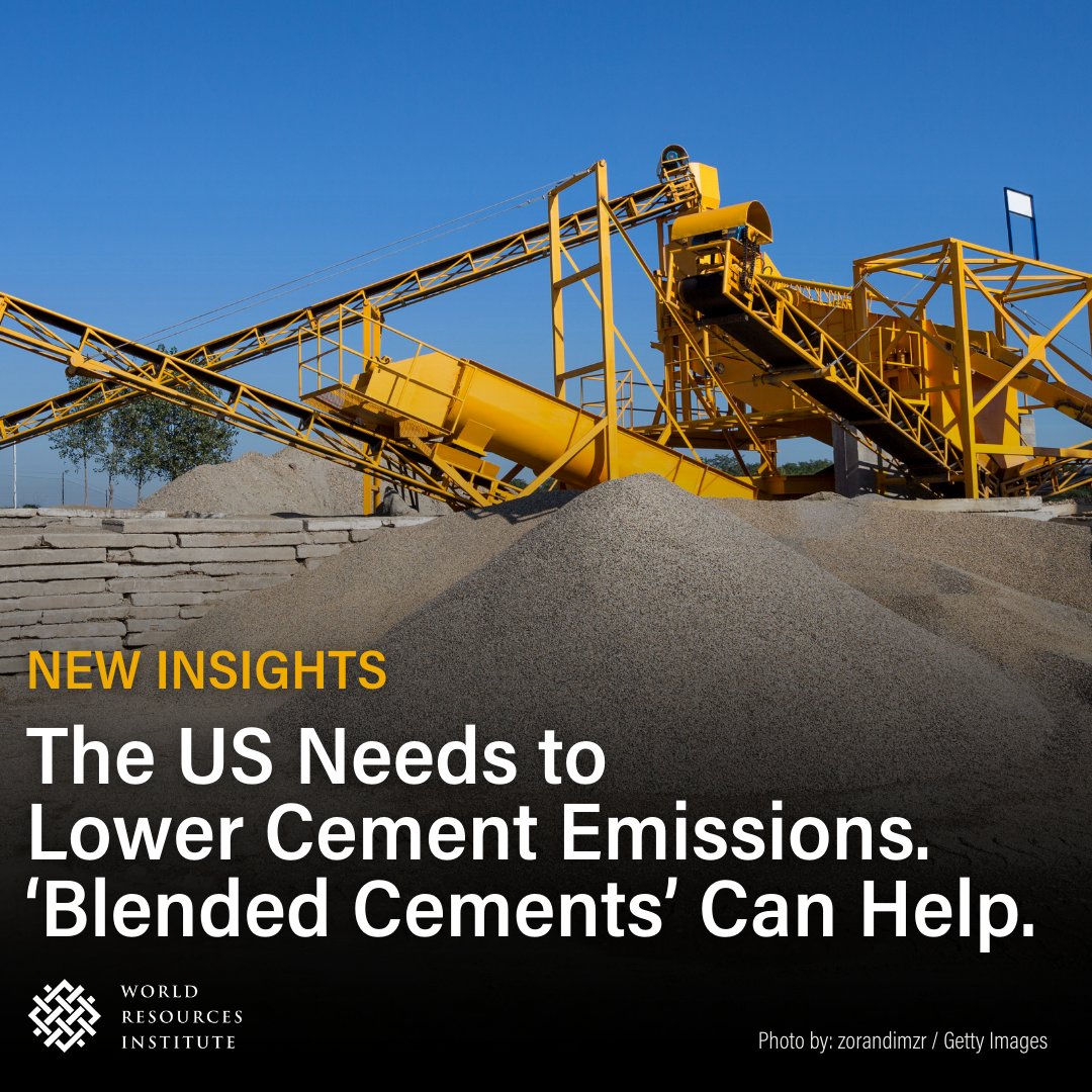 Cement manufacturing is a major contributor to global warming🌡️ If the industry was a country, it would be the world’s 3rd largest greenhouse gas emitter. Learn about one key innovation the US can use to decarbonize #cement and #concrete today👉 bit.ly/3JQMoDI