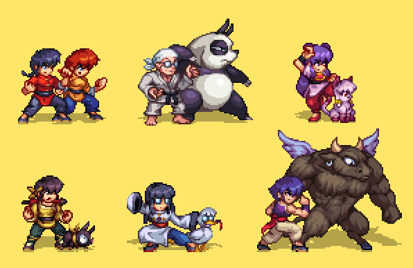 Orkimides's tweet image. Ranma ½ #pixelart