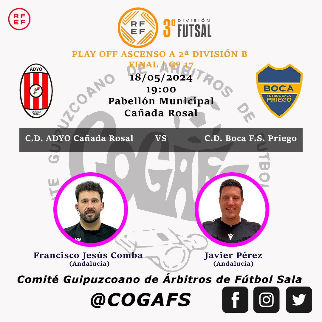 🏆 Play Off de ascenso a 2ª División B | Final | Gº17

#futsal #aretofutbola #futsalreferee #referee #arbitro #arbitra #ctafs #rfef #cañadarosal #quenotelocuenten #cogafs