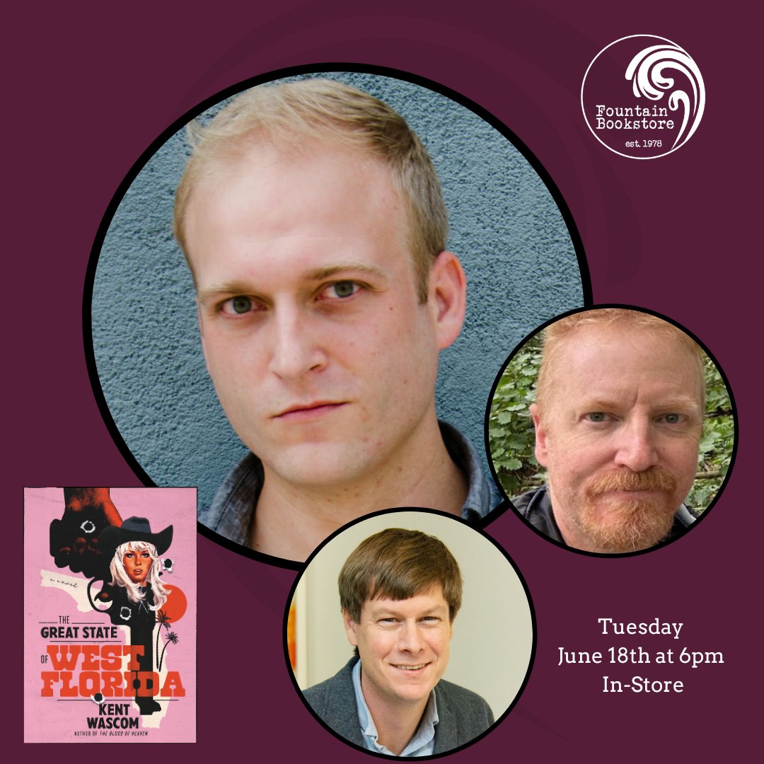 We're thrilled to welcome Virginia author Kent to the store! He'll be in conversation with Steve Weddle and Jon Sealy at the store. fountainbookstore.com/events/36336 #authorevent #indiebookstore #virginiaauthor #southernwriting #western #staffpick