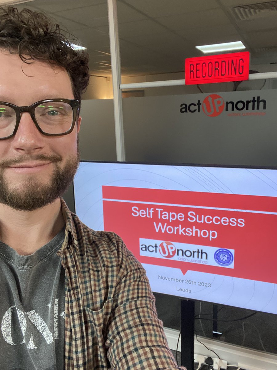 Very excited to be bringing my ‘Self Tape Success Workshop’ back to @actupnorth Leeds this half term!

Wednesday 29th May 6.30pm - 9.30pm.

Ticket link below. 🎟️🎭
ticketsource.co.uk/actupnorth-ltd
