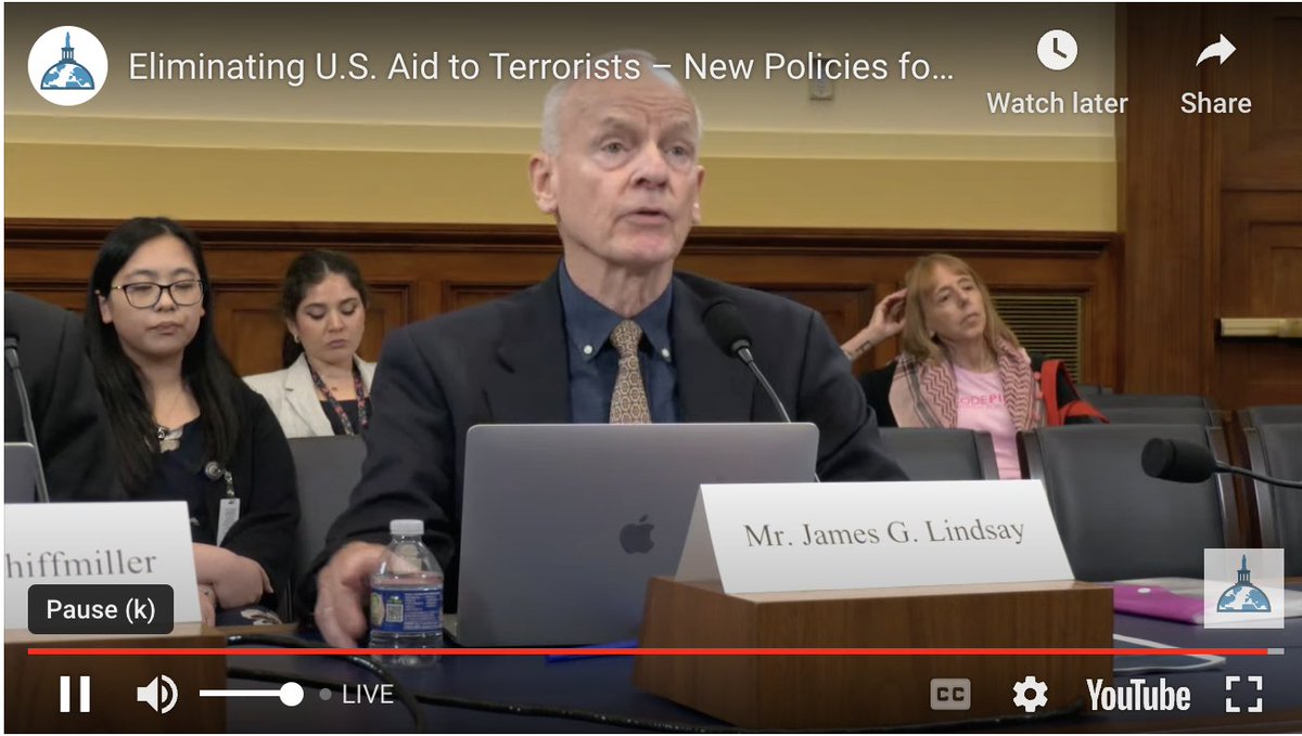 BREAKING: For first time, UNRWA's former general counsel James Lindsay testifying before Congress, now exposing the agency's failure to vet staff for terrorist ties. I'm sitting right next to him—it's a damning indictment from the inside like never before. youtube.com/watch?v=sG72th…
