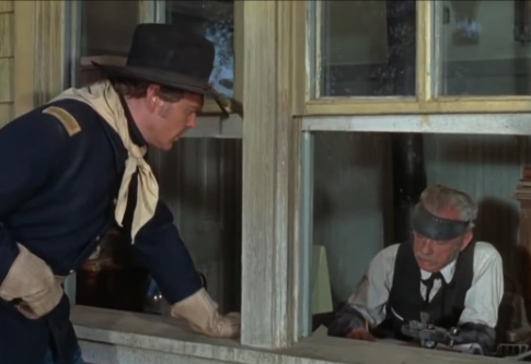 #Stonegasmoviechallenge2024 17 May: Movie character receives/reads a telegram Rio Lobo (1970) Enjoyable if cornball John Wayne western. Telegrams sent, received, and read #telegram #JohnWayne #Duke