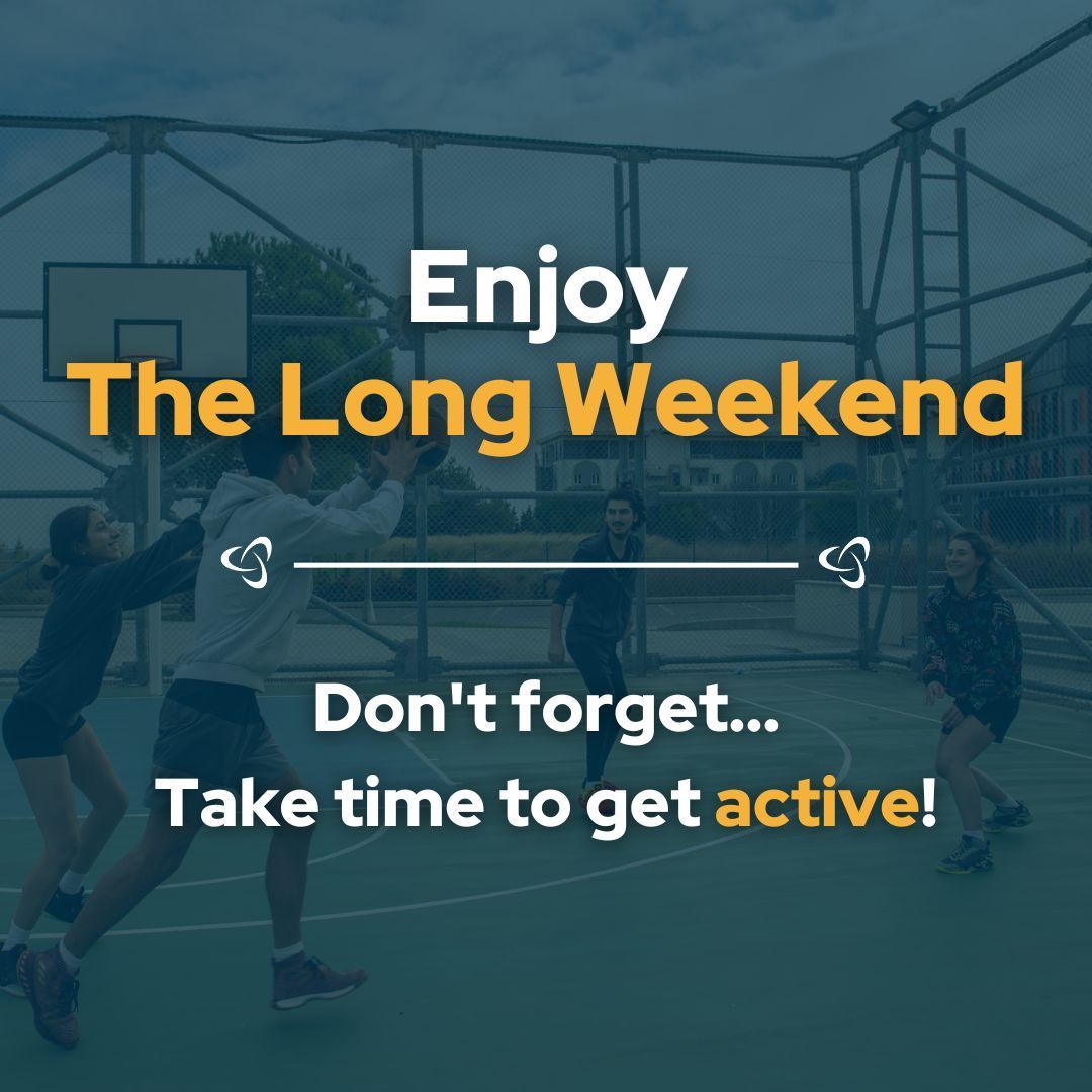 For this May long weekend, take some time to get out and enjoy the nice weather. Plan some outdoor activities, spend time with family, and don’t forget to get active!

Our offices will be closed on May 20th.

#stayactive