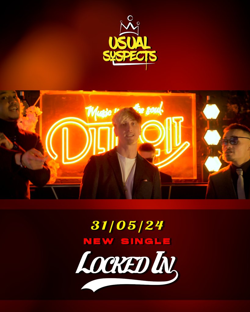 New Single ‘Locked In’ - Out 31st May

#UsualSuspects #LockedIn #RapGroup #Energy #Explorer #ComeUp #Hiphop #Shorts #Viral #LiveMusic #LiveVenue #MusicVideo #ComingSoon #NewSingle