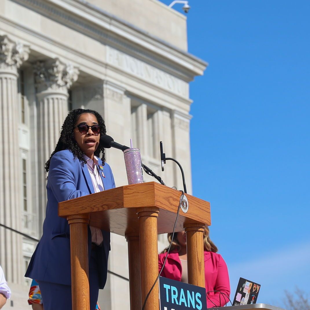 With hours remaining, today marks the end of Rep. Ashley Bland-Manlove's six years of service to House District 26 in KC. She has served as a Black queer woman and the only out lesbian in the House. We, as a community, thank her for serving in this incredibly difficult rol