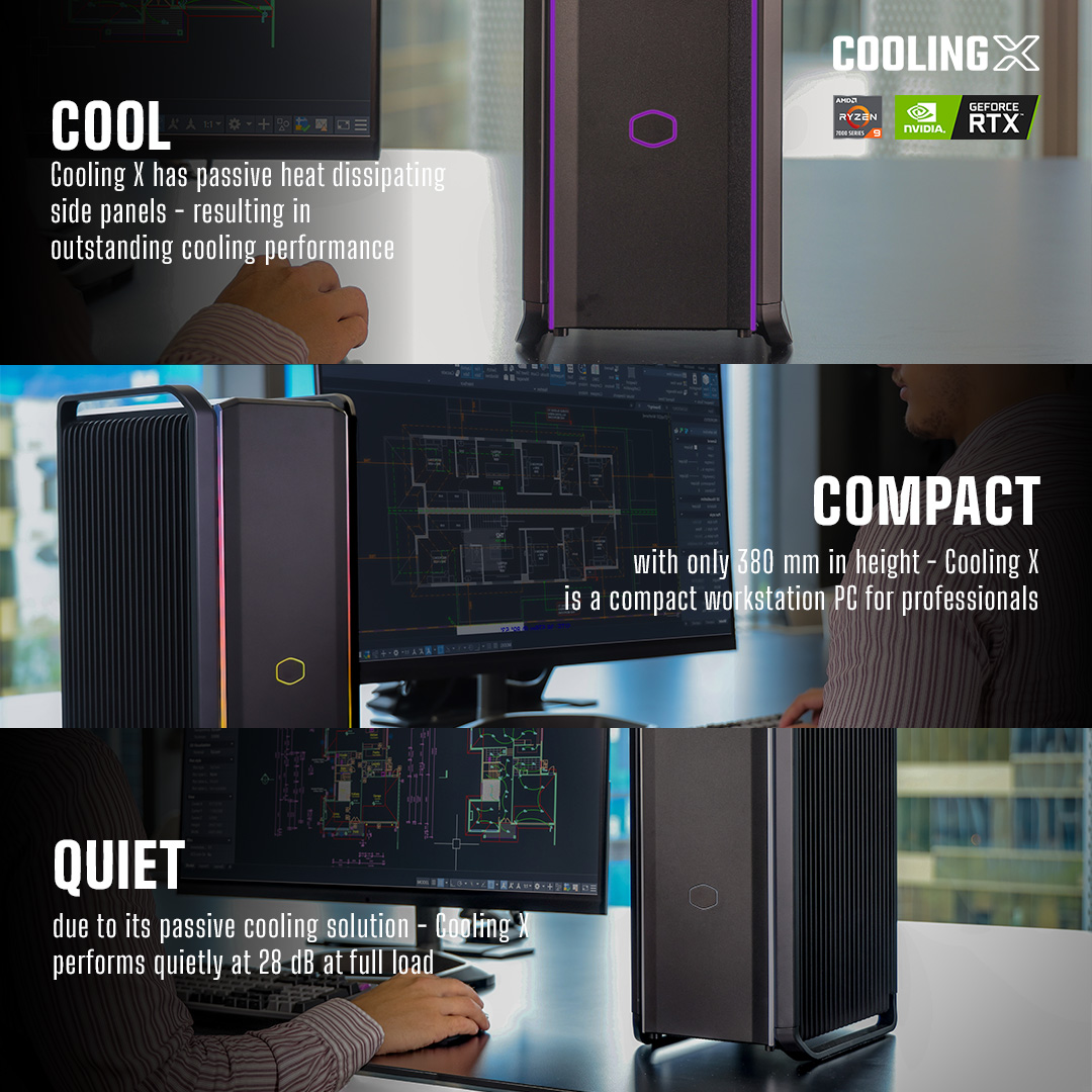 Cool. Compact. Quiet. cmodx.com/shop/cooling-x/