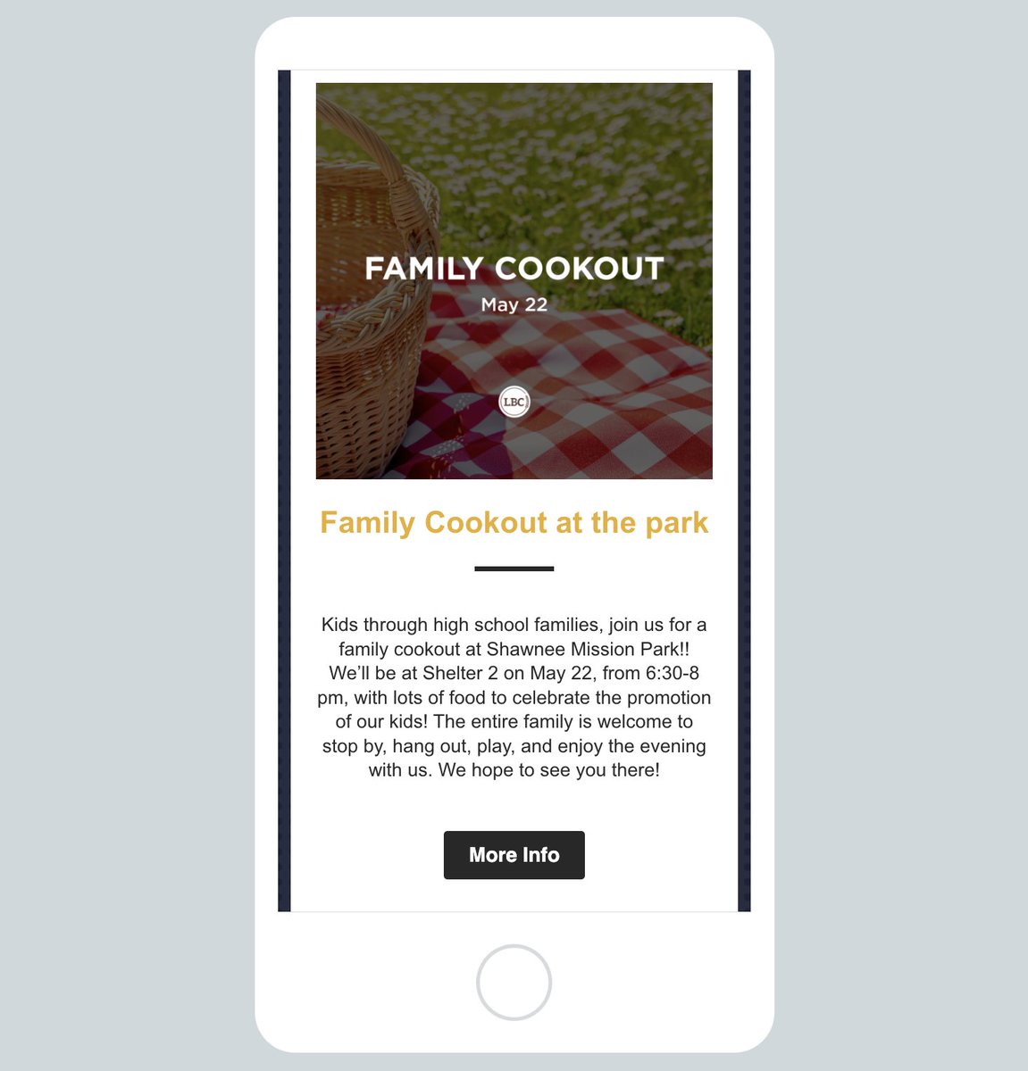 Family Cookout, Promotion Sunday and more! Check out this week's Email here:
conta.cc/3WNypGw

You can receive this in your Inbox each week by subscribing at the bottom of our website's homepage:
LenexaBaptist.com

#ReachTeachUnleash
#ThisWeekAtLBC