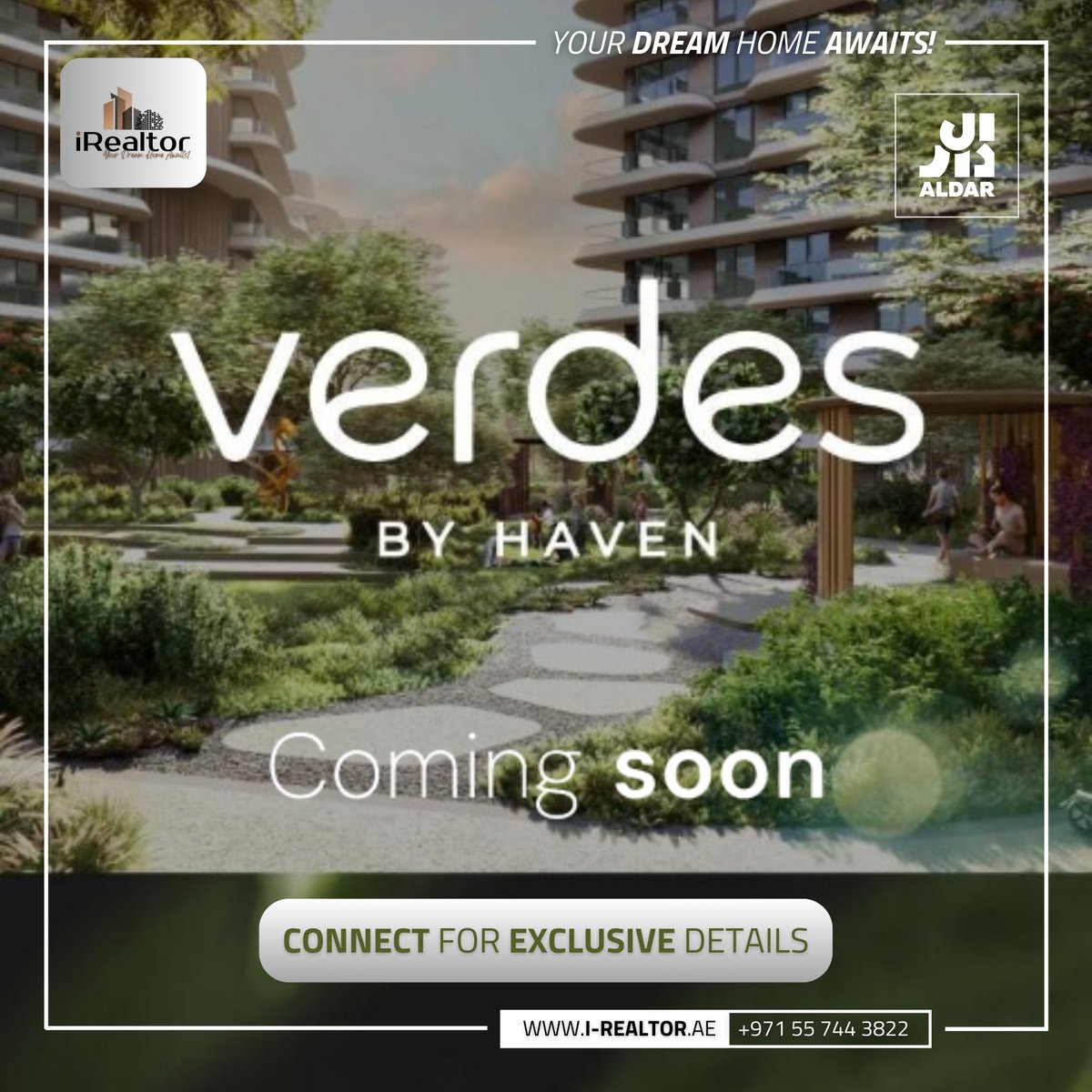Get ready for another exciting investment opportunity. Weather you choose to live in it or planning to invest in property, VERDES by Haven is Coming Soon!
#verdesbyhaven #wellnessliving #aldar #buyproperties #luxuryapartments #luxuryproperties #qualityliving #investinproperty