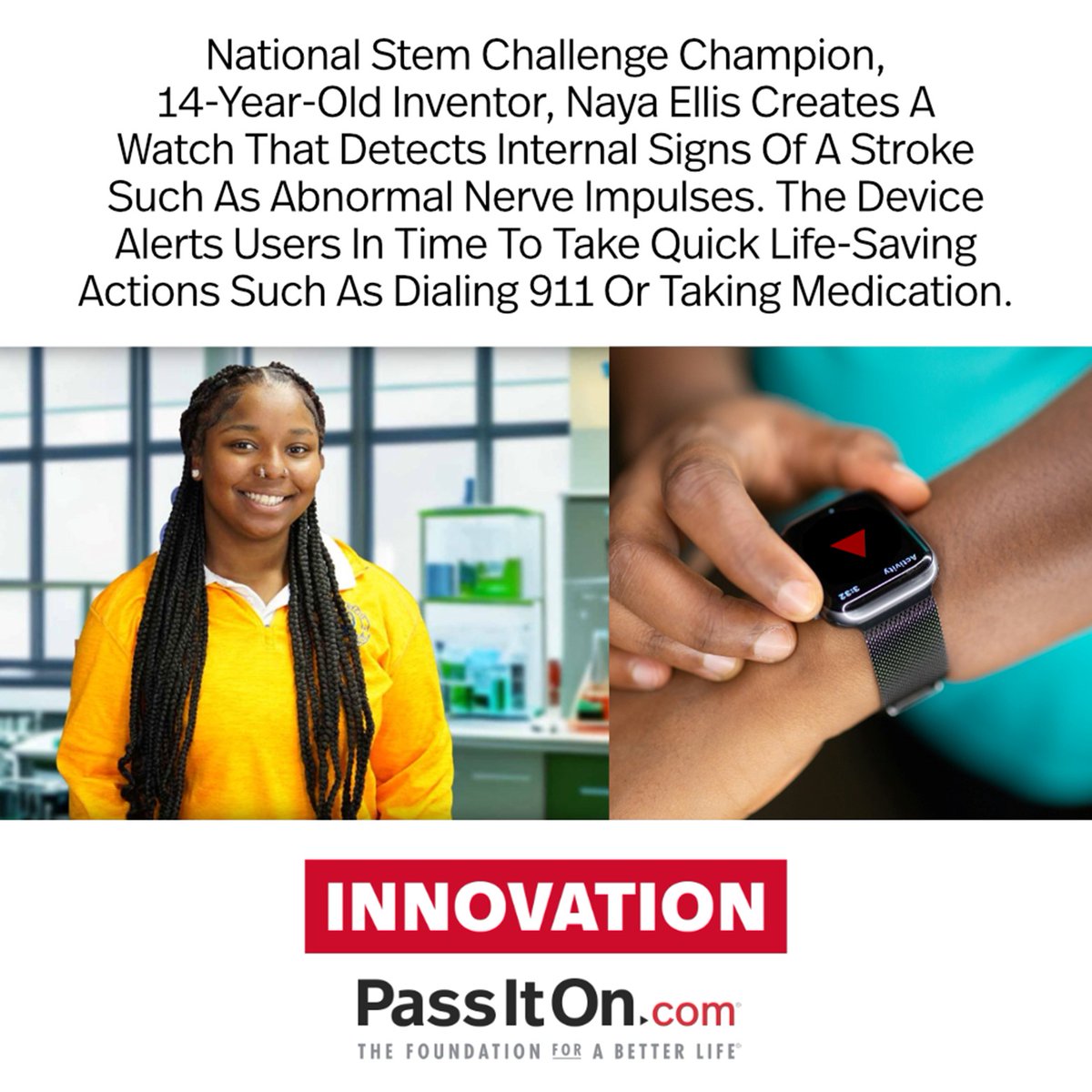 Innovation > PassItOn . . . #innovation #passiton #innovate #stem #youth #savinglives #inspiration #motivation #inspirationalquotes #values #valuesmatter