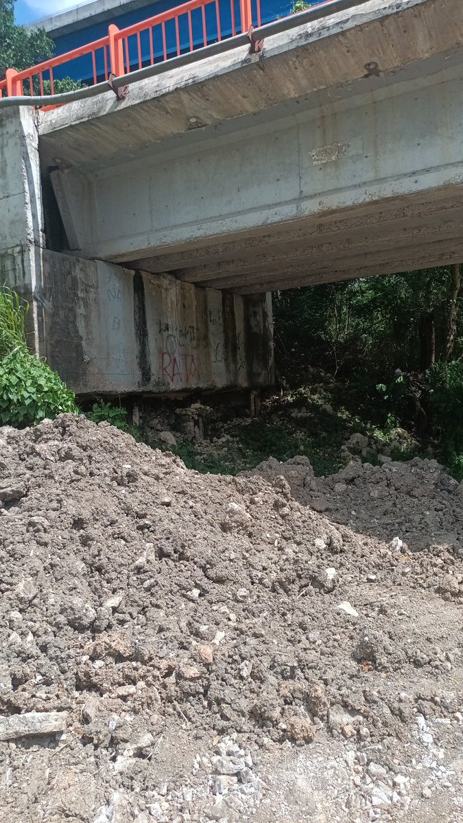 Estribo oriental puente socavado requiere ser recalzado @PenaConstruRD @CodiaCentral @RDMOPC