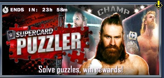 Puzzler has returned with a chance at the Sami Zayn SE! 🧩 #WWESuperCard