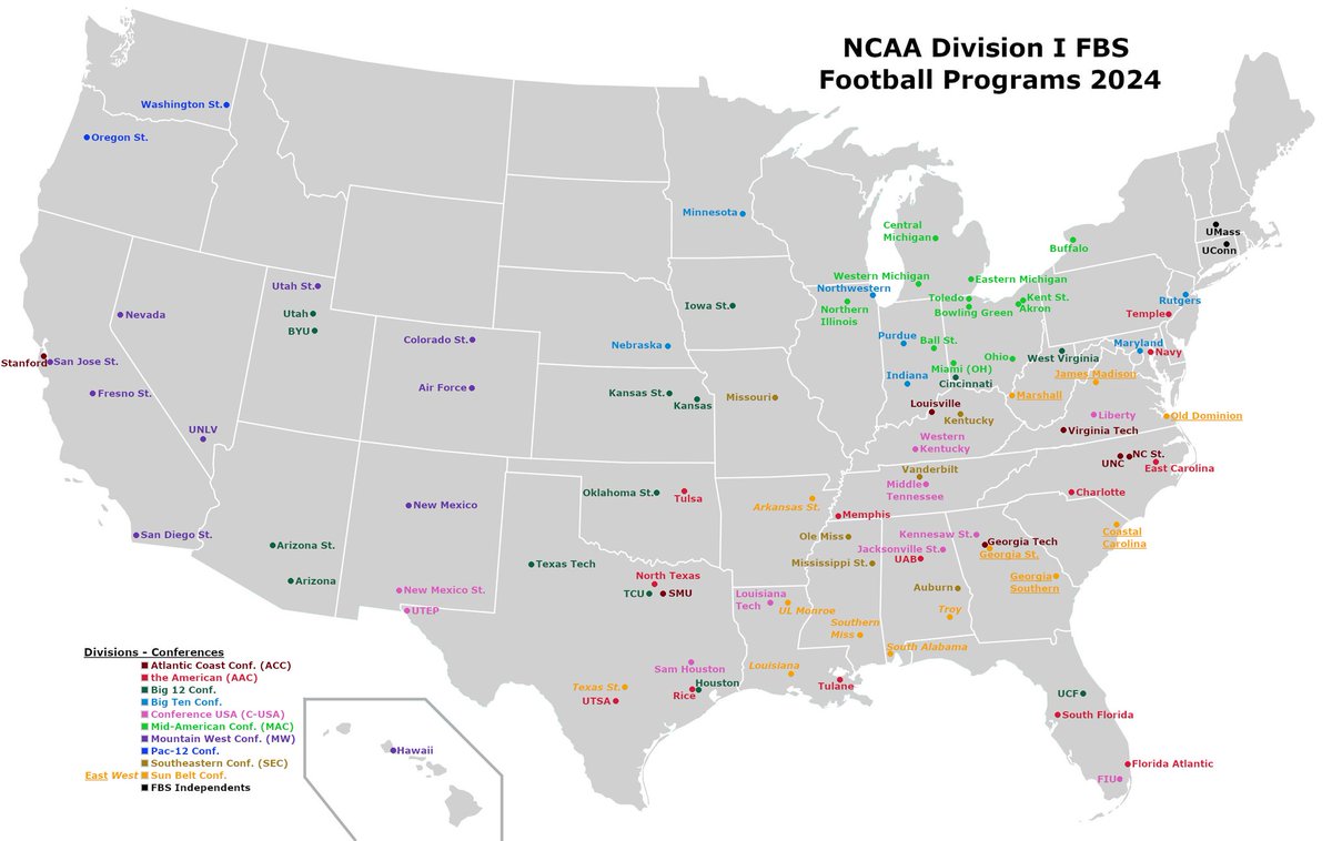 Credit to @SickosCommittee for taking the time to examine the EA trailer, but if you see your school on this map it means your team didn't make the cut!