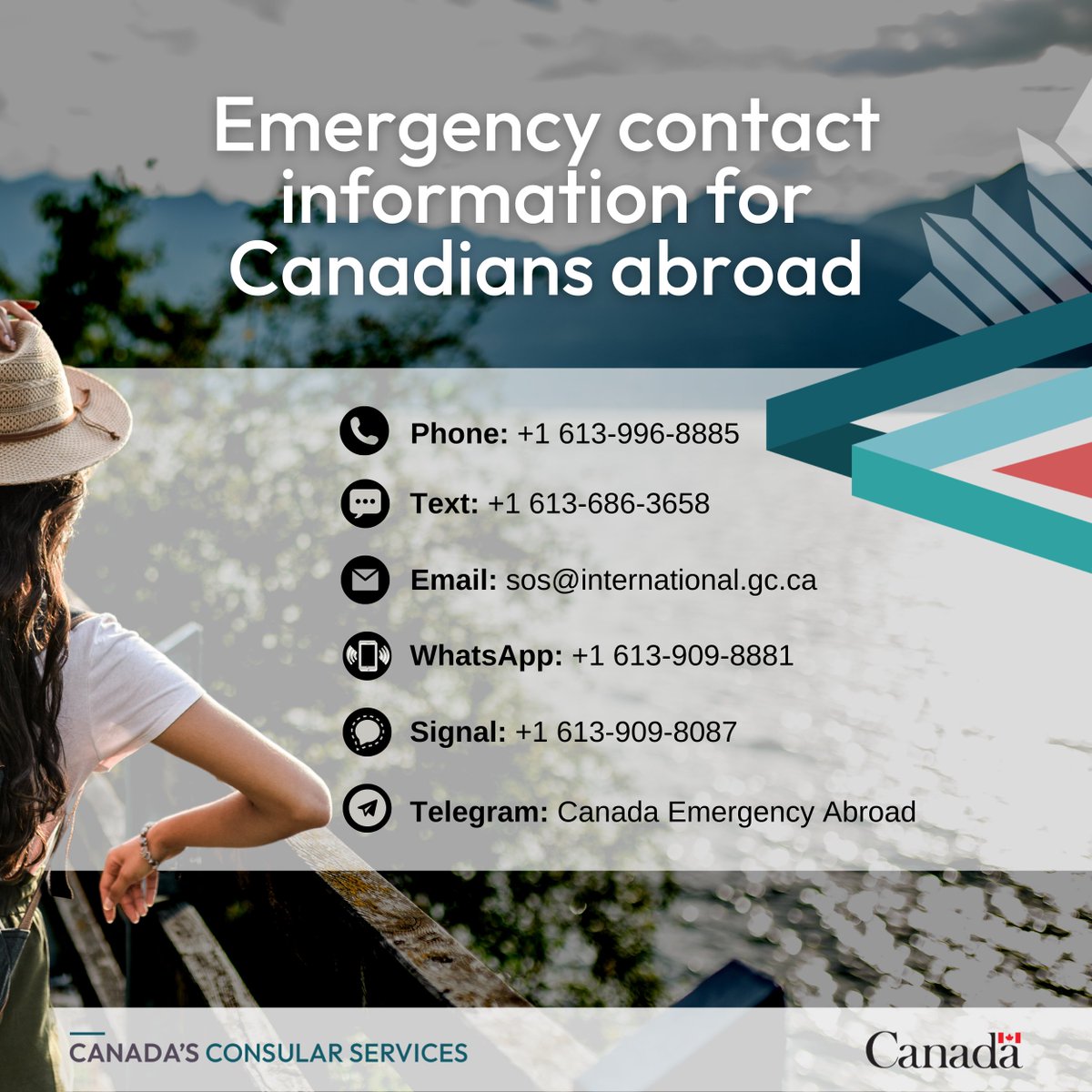Outside Canada for the long weekend? Our consular officials are here to help you 27/7 in case of emergency. Learn about how to contact us: ow.ly/JHIa50RKkq6
