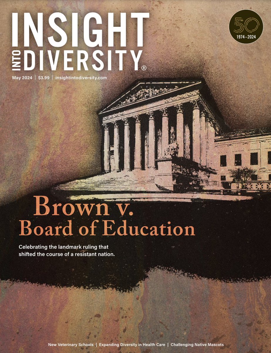 Today, as we celebrate the 70th anniversary of Brown v. Board of Education, it's not too late to read our May issue for a deep dive into the ruling's history and its significance: insightintodiversity.com/wp-content/med…