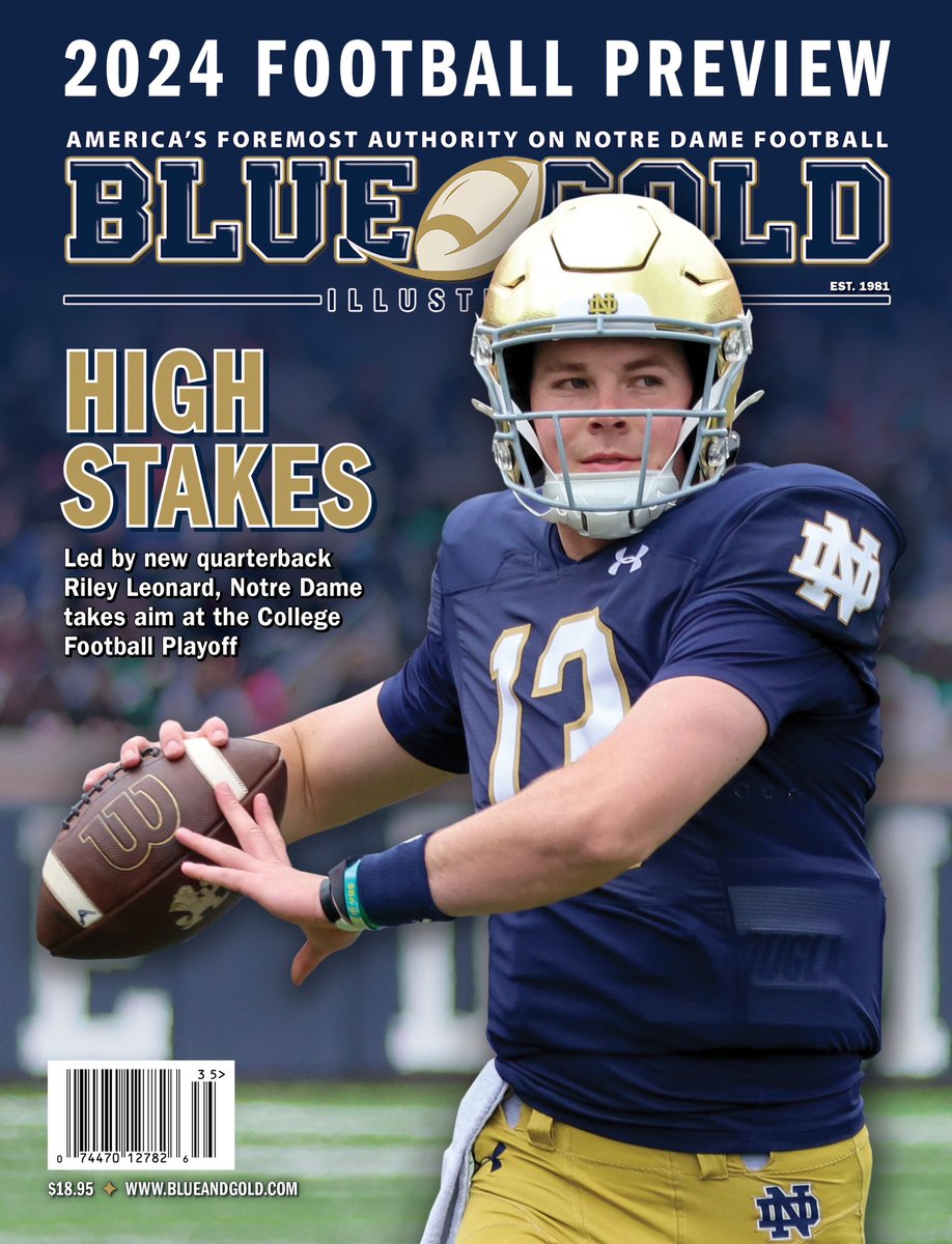 ☘️ NOTRE DAME FANS ☘️ 🚨It’s time to preorder BGI’s 2024 Notre Dame Football Preview‼️ Order before June 7 to guarantee your copy of this 160-page, full-color glossy magazine. Ships in July 🏈 Click here for 3 ways to save when you preorder: bit.ly/ND2024FB