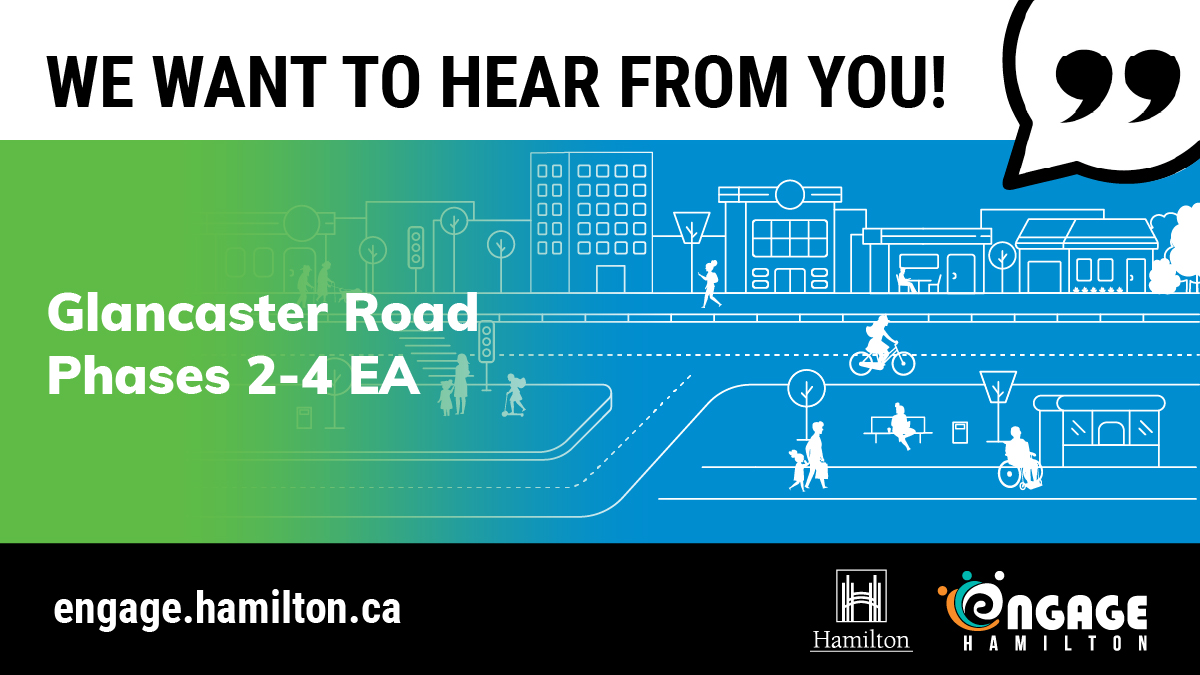 The City of Hamilton is planning improvements for Glancaster Road between Garner Rd E/Rymal Rd W and Dickenson Rd W. Visit hamilton.ca/glancasterrdea to learn more about this important project and stay informed! #HamOnt
