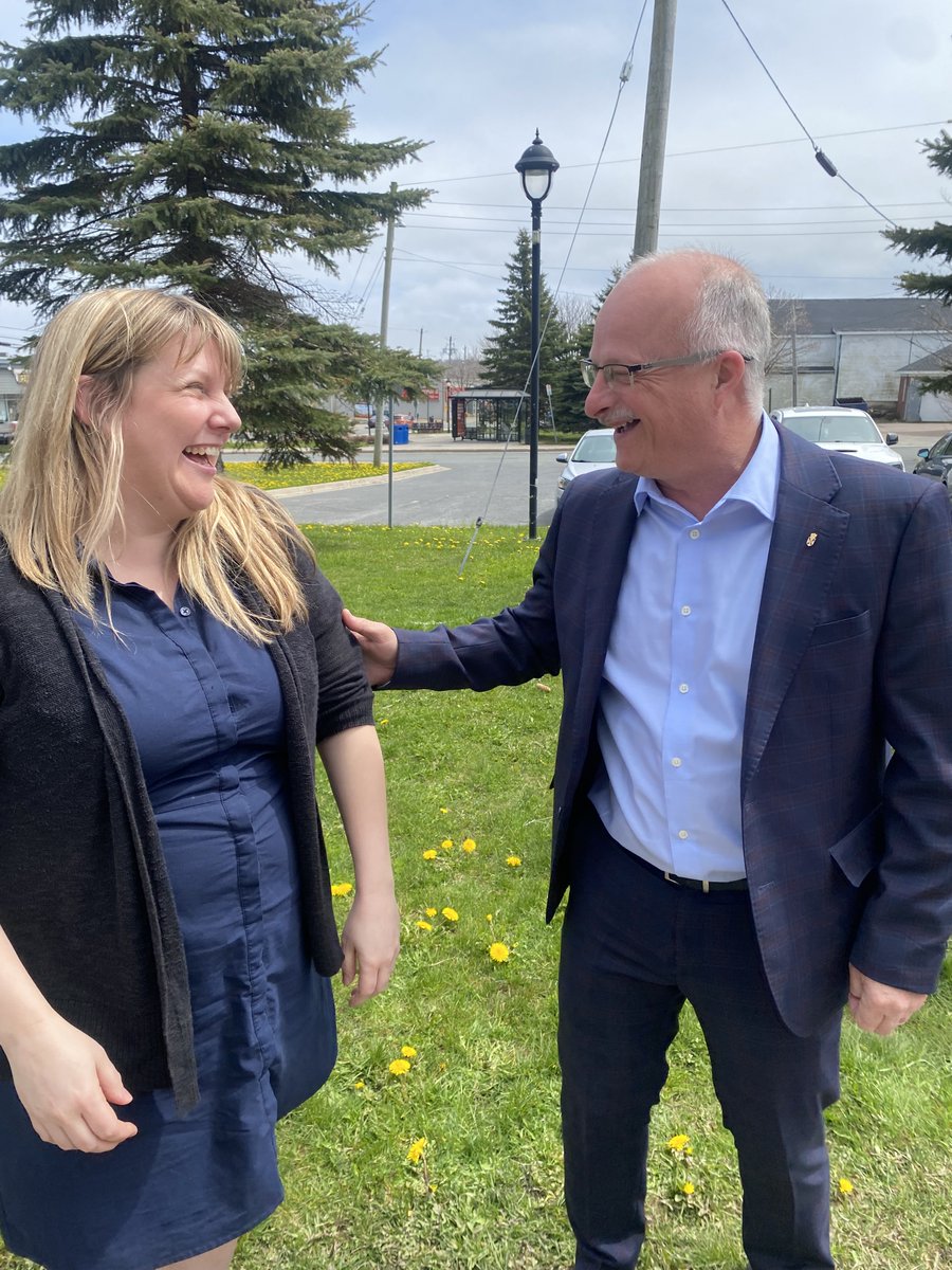 MLA John White discusses the impact of investments in Richmond County with representatives from community organizations after announcing grants on behalf of Allan MacMaster, Minister of Communities, Culture, Tourism and Heritage. news.novascotia.ca/en/2024/05/17/…