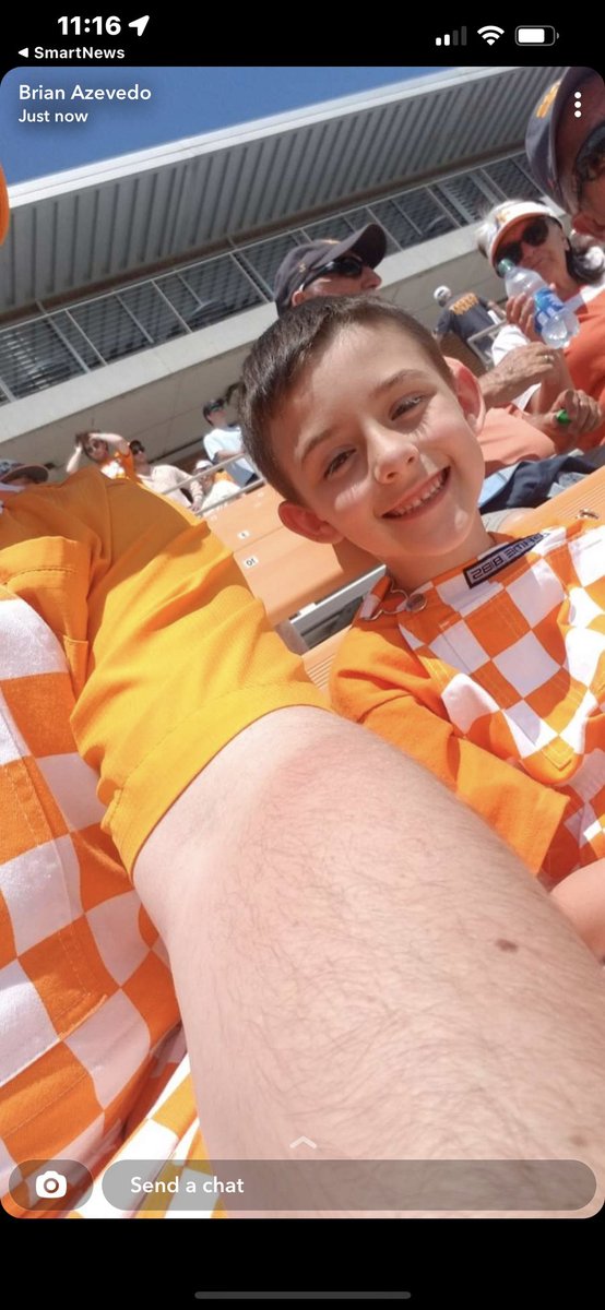 mitzi4vols's tweet photo. @PROducerIOTB @Vol_Baseball @VFLJess82 @BigOrangeHeupel @natalieburke24 @dorinaperry @BigOrangePunch @SmokeyLowdown @MillerOfMemphis @SSN_Tennessee @SSN_SEC @ChristinaTippen @jeff_vincent22 @VolTwiitter I've never been either. I had tickets to see them play Georgia two years ago but my Daddy was so sick I wouldn't leave his bedside. I made my son take my #GrandVol and my #GrandVol had the best time ever. It was his first time. He got lots of autographs from the #BasketVol team. https://t.co/KSTV4UqYMW