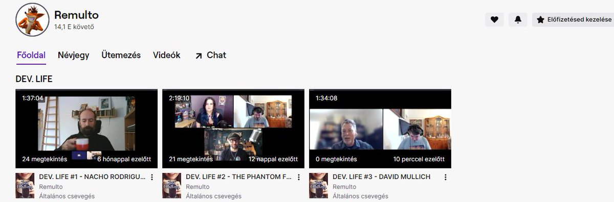 remulto4's tweet image. Had a wonderful time talking to @mistercoo_game 😍@PhantomFellows 😍 and @David_Mullich 😍
Soon more awesome developers will join me on my DEV. LIFE show, also I will make edited version of these episodes to my Youtube!
Unedited episodes of #DEVLIFE :
twitch.tv/collections/Z4…