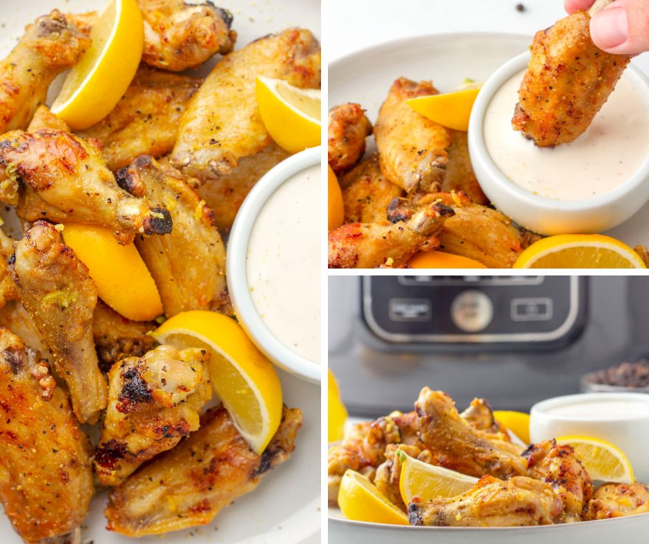 Life is like a serving of air fryer lemon pepper chicken wings - you never know how good it can be until you try it! 😀 Get the #recipe HERE: #chickenwings #airfryer #recipes #chickenrecipes #Recipeoftheday #hipmamasplace