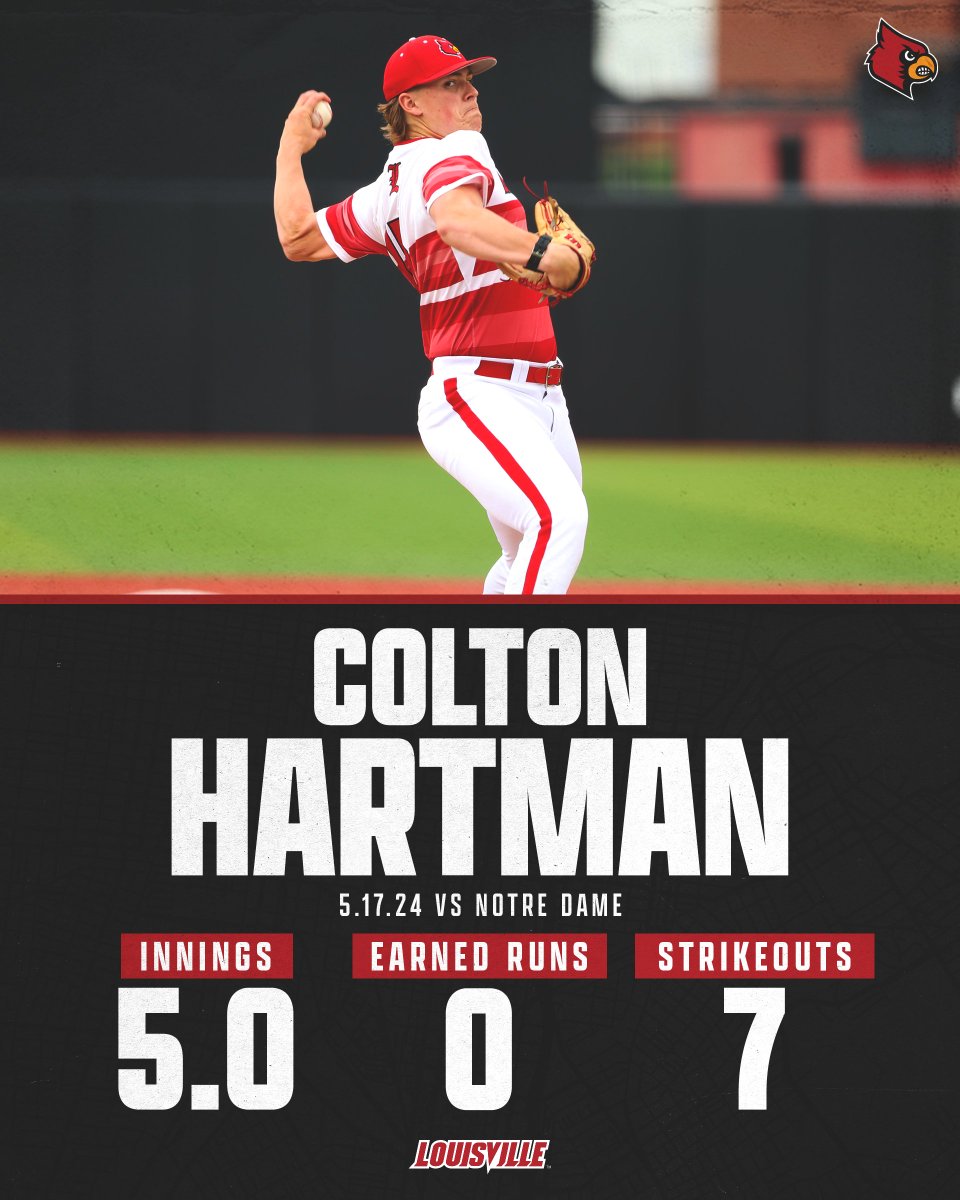 📊 More good work on the mound. #GoCards | @colton_hartman5