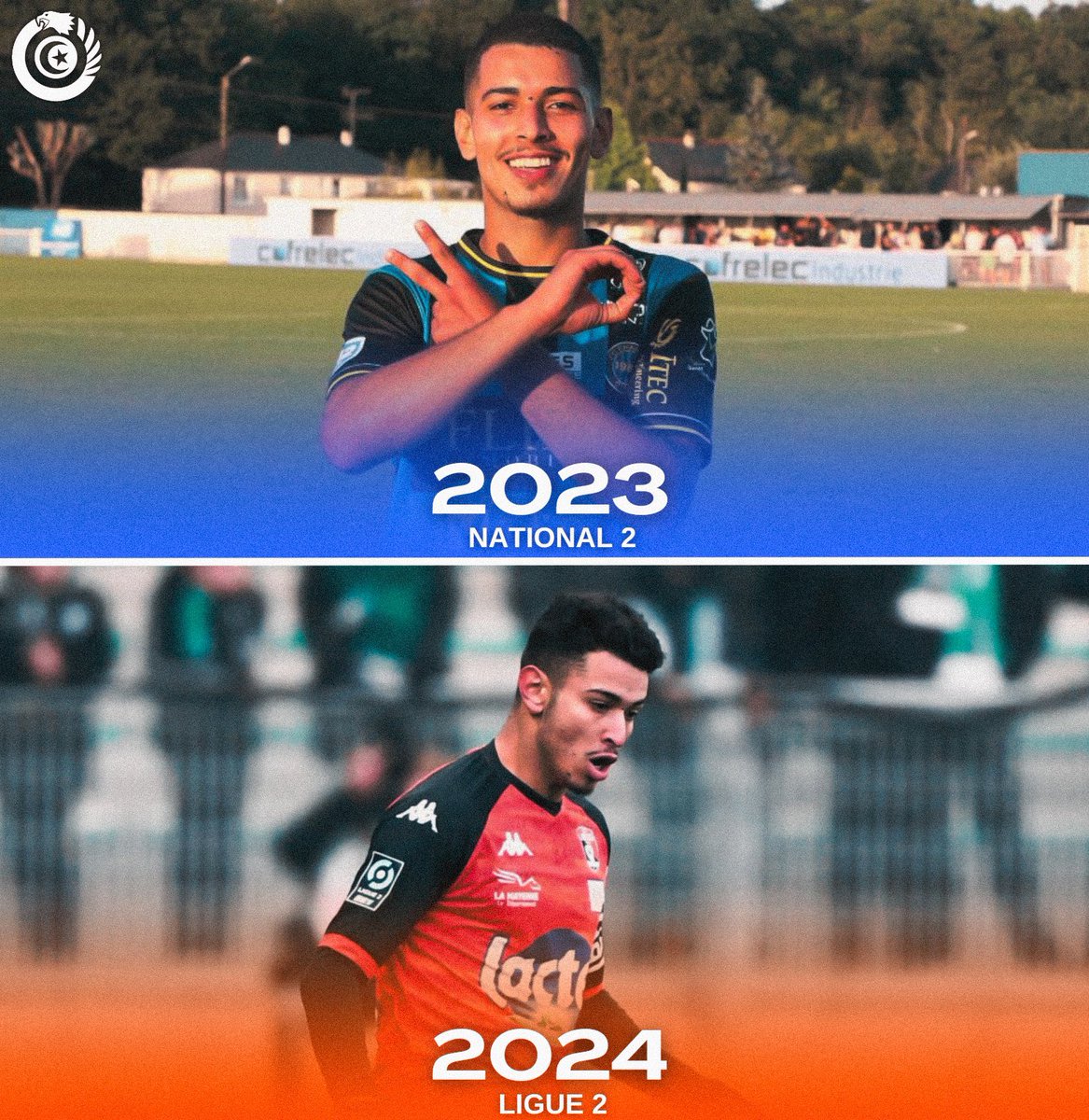 La saison dernière, Amin Cherni jouait encore en National 2 (4e division française) avec Chambly. Il a signé l’été dernier au Stade Lavallois en Ligue 2. 🇫🇷🔻

Résultat : Convoqué en EN, 37 matchs sur 38, 7e du championnat, 5 buts et une moyenne de 7,20 sur la saison. 🇹🇳🤯