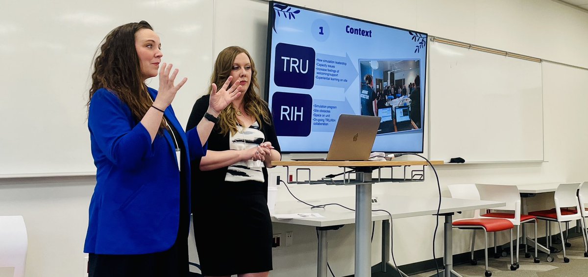 Postsecondary institutions (<a href="/thompsonriversu/">Thompson Rivers University</a>) &amp; Health Authority simulation collaboration? Yes, please! Bravo @JaimeGallaher, Cassy Magliocchi, &amp; Meghan Tome👏🏼 

Great reminder of the importance of building trust/rapport w/ the health authority sim team &amp; PSI team. #WCCHSE2024