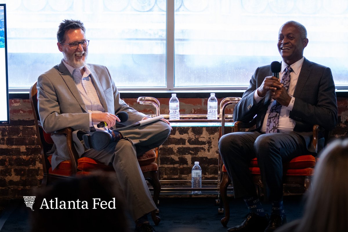 Following yesterday's events in Jacksonville, Atlanta Fed president @RaphaelBostic continued to make stops throughout the city to learn about its regional economy and engage with its community.
