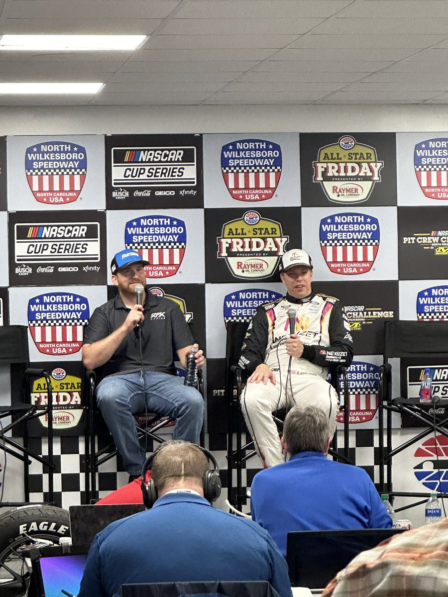 “How do you guys feel about the bracket challenge next year?”

Chris: “I don’t think it’ll change the way we race. $1,000,000 is significant though”

Brad: “Wait doesn’t a fan win the money? Idk how this works. Where’s @bobpockrass?”

*media says the team wins $1 million*

Brad: