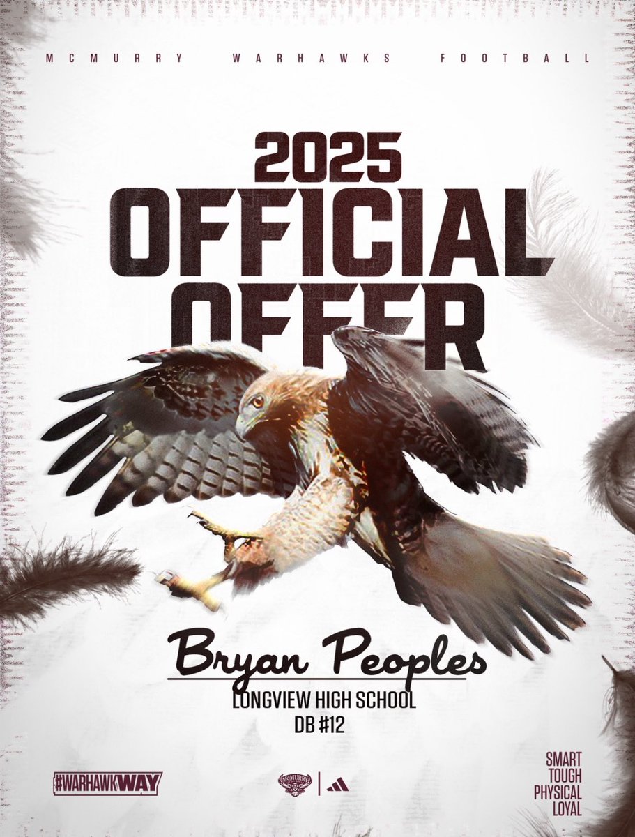 #AGTG Blessed to say I’ve received my 1st offer from McMurry University🦅 <a href="/CoachSnyde/">Will</a> <a href="/coachjohnking/">LOBO UP</a> <a href="/longviewgameday/">Longview Gameday</a>