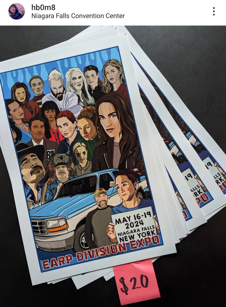 I designed these @earpdivisionxpo posters! Grab one at the merch desk 🫶🏻 #wynonnaearp #ede2024