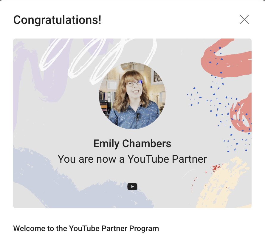 Became a YouTube Partner today 🥳🎉

Looking forward to the summer break and lots more content creation 😎

#youtube #youtuber #youtubepartner #oustudents #openuniversity #oufamily
