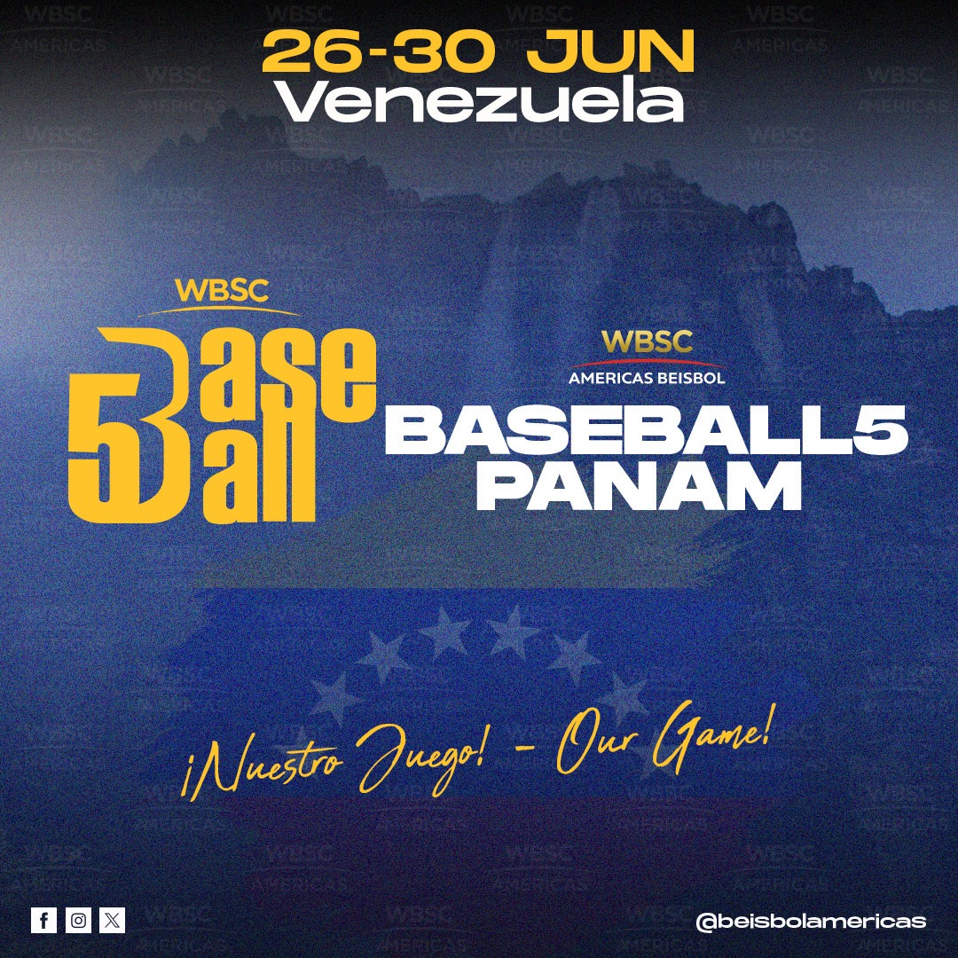 #Baseball5
#Beisbol5

Venezuela 🇻🇪 será sede del Panamericano de la disciplina en junio

#Venezuela will be host of the Panamerican qualifier in june

Details/Detalles 💻 wbscamericas.org

#B5WorldCup 
#OurGame
#NuestroJuego