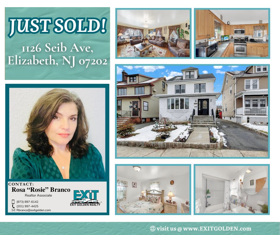 Another SOLD PROPERTY by our amazing Realtor Associate Rosa 'Rosie' Branco! 🏠

🌟EXIT Golden Realty Group
🌐Exitgolden.com
📲Phone: 201-470-6536

#EXITGoldenRealtyGroup #joinus #sellersagent #buyersagent #njrealestate #dreamhome #njrealtor #njhomes #property #homedesign