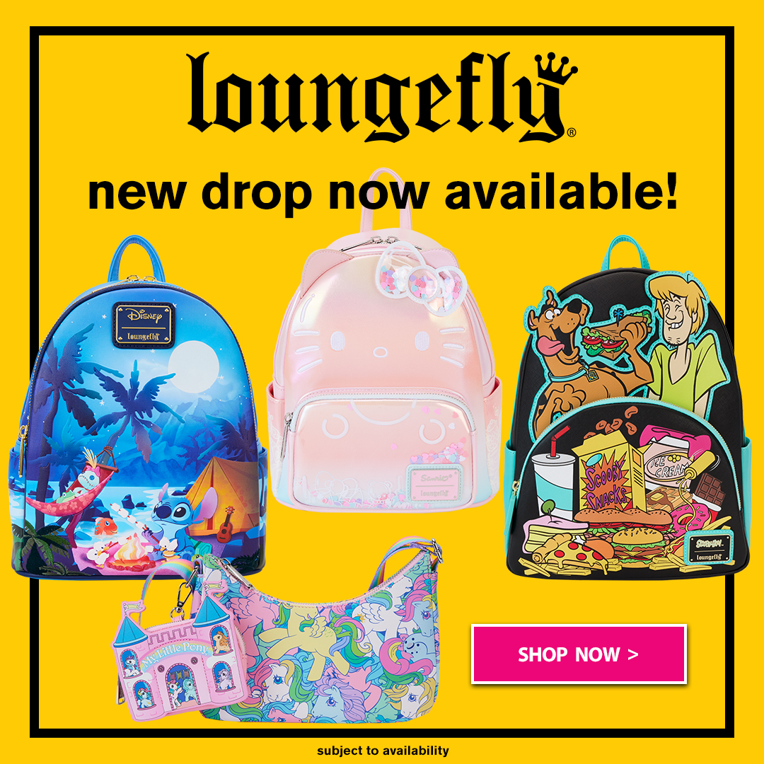#LOUNGEFLY DROP O'CLOCK❗❗❗❗ full new range now available to view, available to pre-order from 5am tomorrow. get hyped 😎ow.ly/nKBc50RJVyO