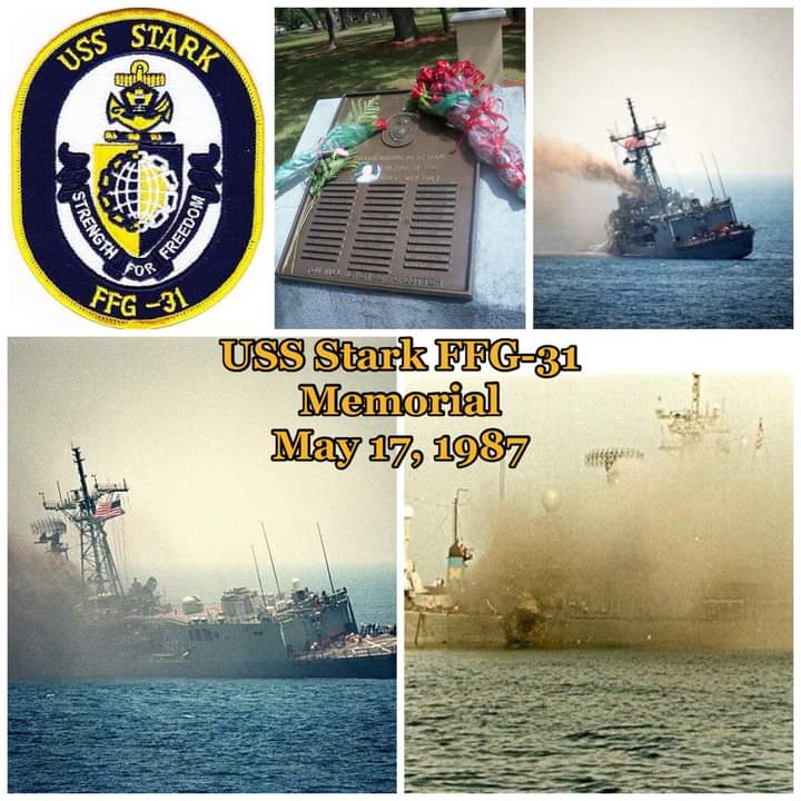 The USS Stark incident occurred during the Iran–Iraq War on 17 May 1987 in the Persian Gulf, when an Iraqi jet aircraft fired two Exocet missiles at the U.S. frigate USS Stark. A total of 37 USN personnel were killed or later died as a result of the attack, and 21 were injured.