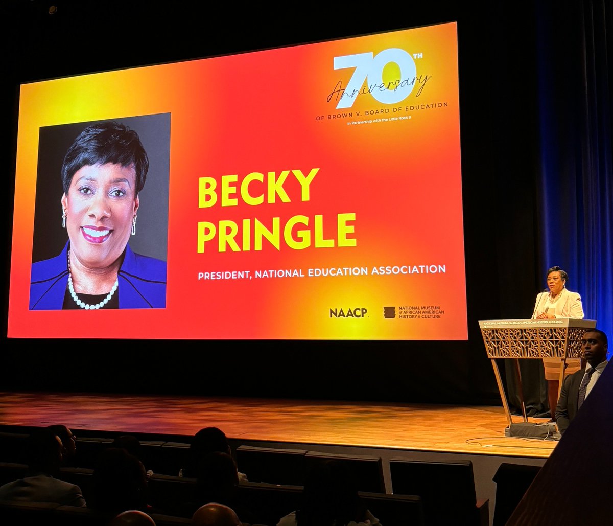 Today is the anniversary of the Supreme Court's decision in Brown v. Board of Education, which struck down the idea that separate could ever be equal. I was honored to join @NAACP's recognition at @NMAAHC. We still have a long way to go towards true justice and equity.