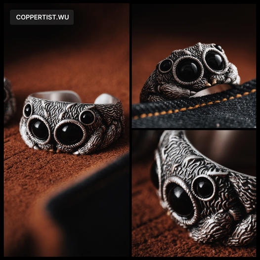 Owen_Stephens's tweet photo. Spider-Ring, Spider-Ring,
Looks like a kinda spider-thing
Does it fit, on your finger?
Do the shudders it gives you linger?
LOOK OUT!
It's not Lucas, it's a Spider-Ring! https://t.co/ocey3zVoyM
