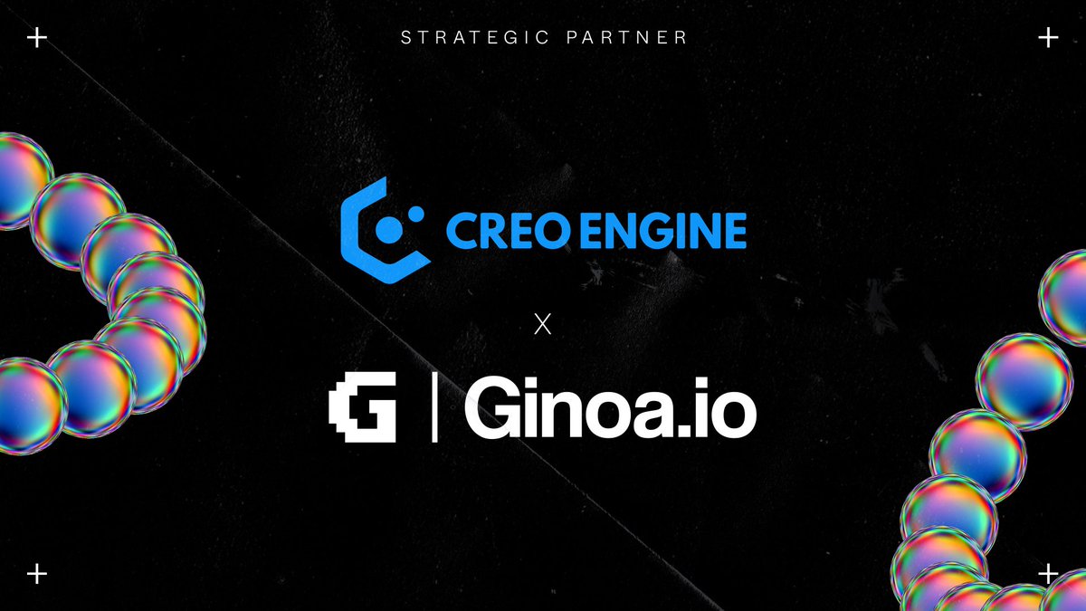 Exciting development! 📣 Ginoa has signed with @creo_engine to support the NFT platform. 📡 This incredible deal is just the beginning, stay tuned for more big developments. 👀 #NFT #GameFi