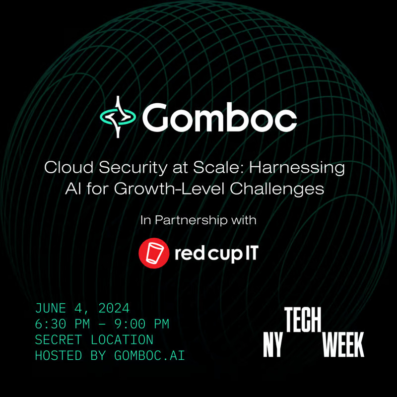 🚀 We are teaming up with @AiGomboc in NYC to bring you an exclusive event focused on leveraging AI to overcome growth-level challenges in cloud security. Dive into the future of cloud security with us on June 4th at #NYTechWeek. Register now! 👉 bit.ly/3Qufn42