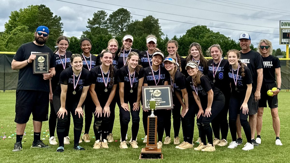 VISAA State Champs! The pups win a nail biter over a determined Potomac School team. Caps off an incredible year going 23-0! Seniors Katie S and Sofia A made magic for the winning run, Emma P   had big hits. Bri hurls a shutout and Ari called a great game! #ChampDNA #WeAreDJO💙