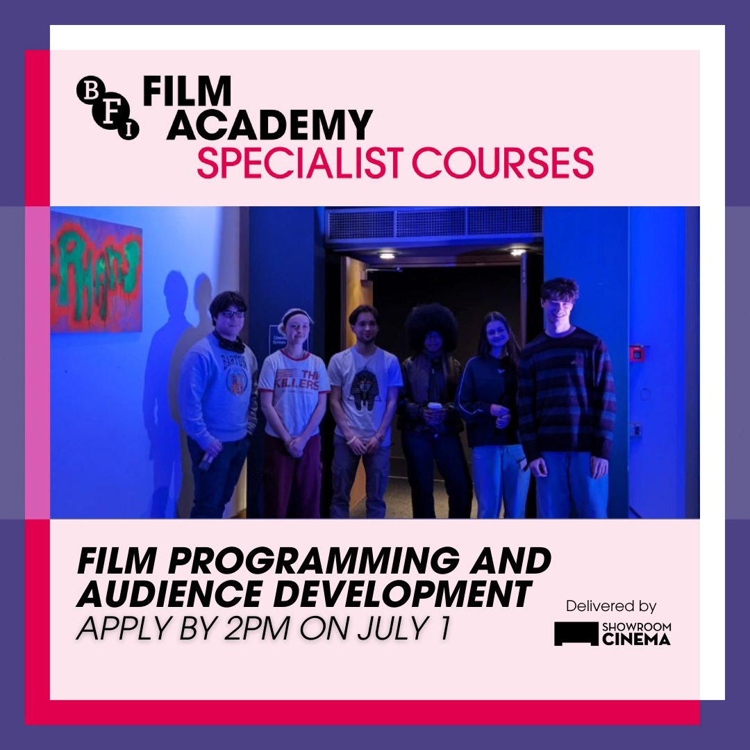 Applications are open for the 2024 @BFIFilmAcademy Residential. It's a brilliant opportunity for young people to learn about the film industry, and you even get to throw your own film festival at the Showroom! 𝗔𝗽𝗽𝗹𝘆 𝗯𝘆 𝗝𝘂𝗹𝘆 𝟭: bit.ly/44QoWzZ