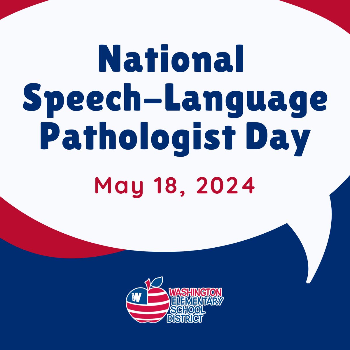 It's National Speech-Language Pathologist Day! A special thank you to all of our SLPs across the district who are dedicated to helping students with their speech and communication skills. We appreciate their hard work, support and expertise! #WESDFamily