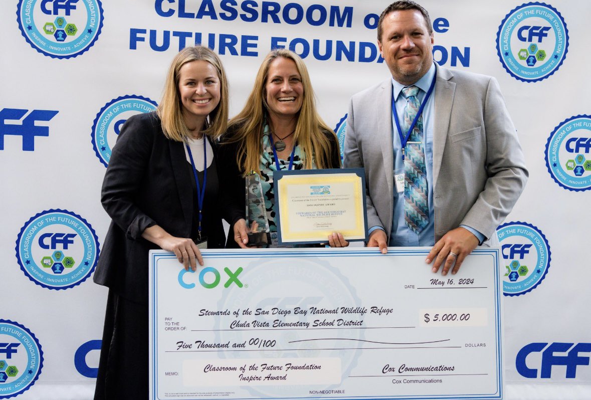 #CVESD is proud to receive the Inspire Award at the @cffsd’s 21st Annual Innovation in Education Awards. This award highlights our Coastal Education Program’s commitment to innovative teaching & learning. The $5,000 grant will further enhance our environmental education efforts.