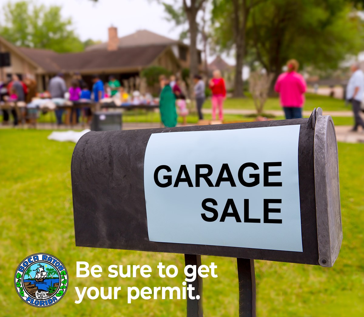Thinking about having a garage sale or special event within the limits of the City the Boca Raton? Here's your friendly reminder to remember to get your permit! Residents can fill out an application ONLINE and permits are typically approved by email within 24 hours, Monday -