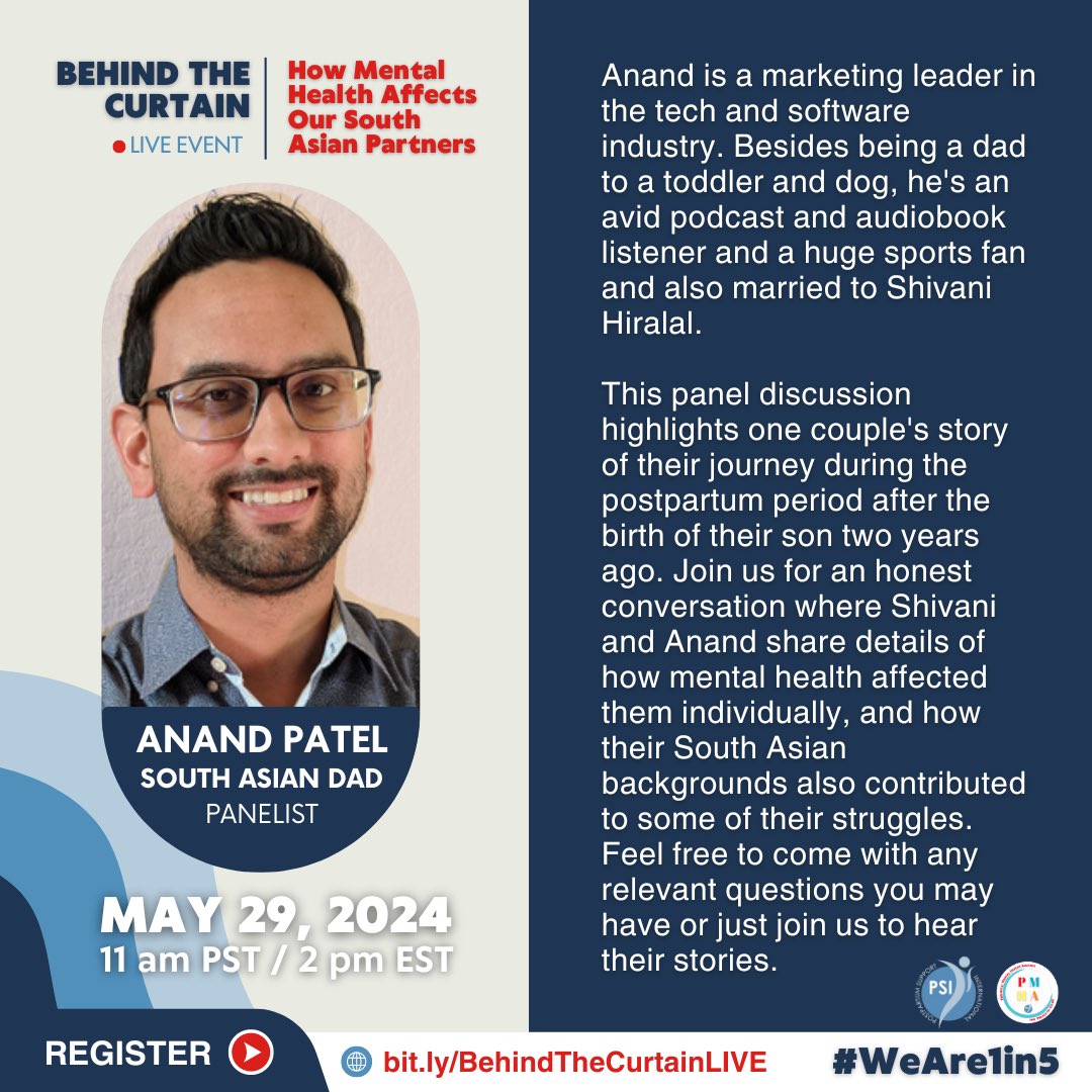 Join us for an honest conversation where Shivani and Anand share details of how mental health affected them individually, and how their South Asian backgrounds also contributed to some of their struggles. Register Now: bit.ly/BehindTheCurta…