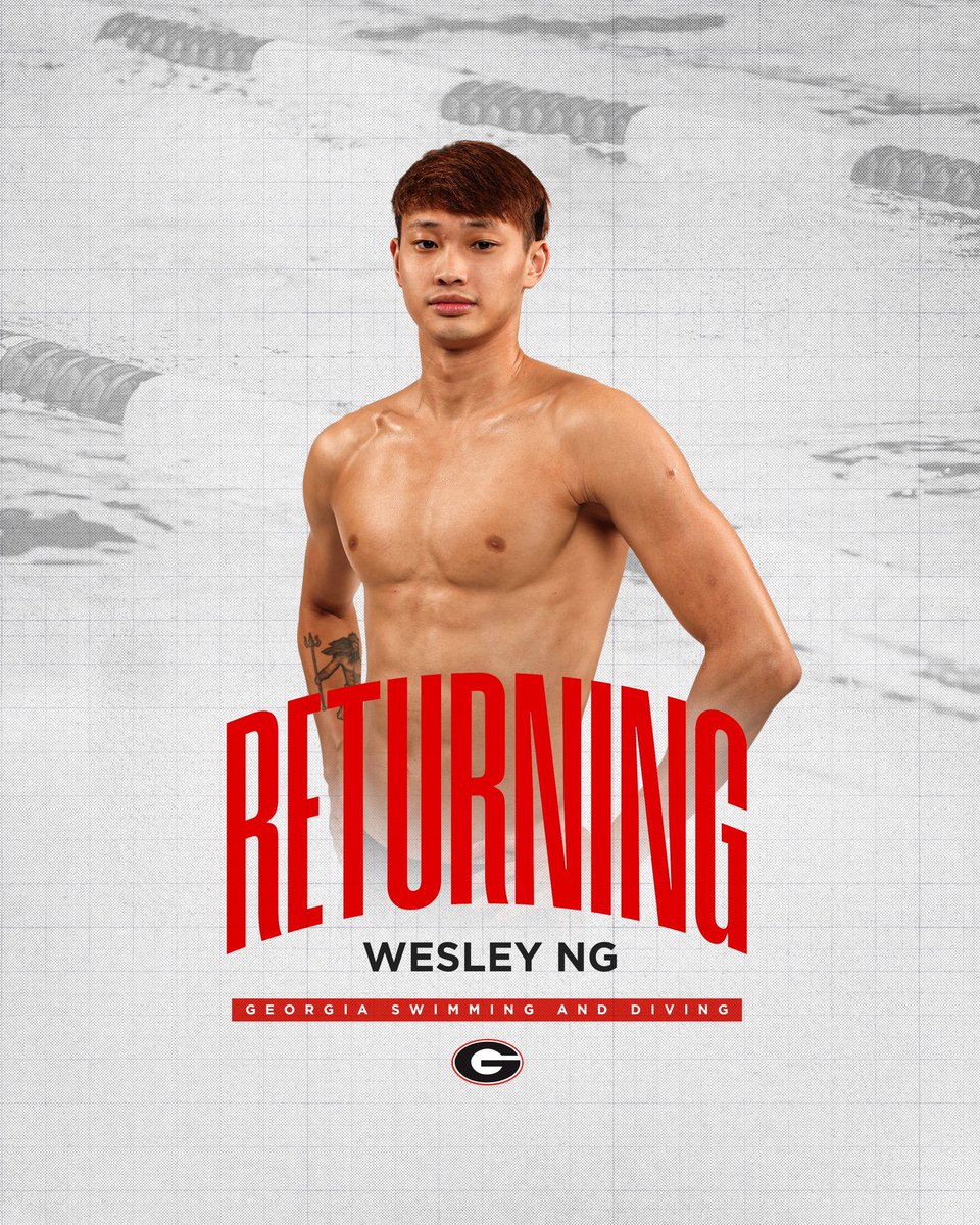 🐶 Wesley Ng is BACK The All-American is returning for his fifth season in Athens! #GoDawgs 🐾
