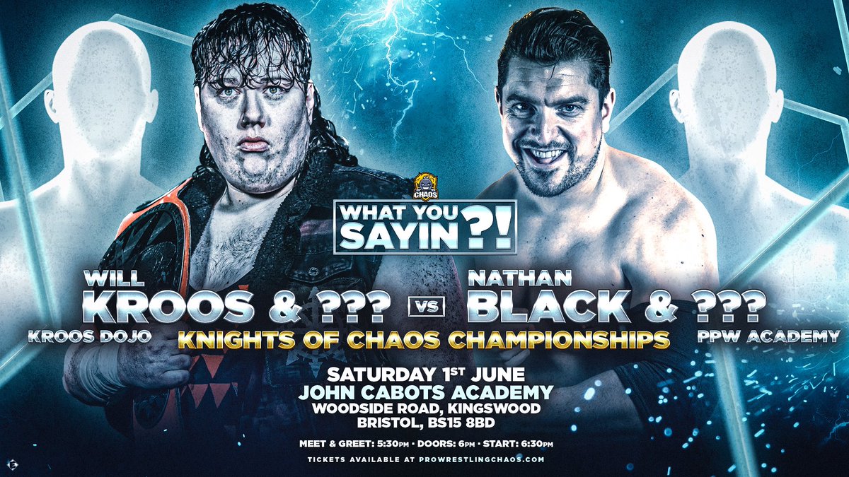 ICYMI WILL KROOS and a member of the Kroos Dojo will take on NATHAN BLACK and a member of PPW. If Will Wins he will be allowed to run his ‘Dojo’ out of PPW. But wait! There’s more! the Tag Team titles are now on the line! KROOS DOJO VS PPW 🎟️ ringsideworld.co.uk/events.php?id=…